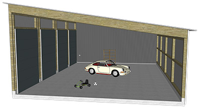Garagen zu vermieten mit bis zu 14 m breite